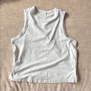 White Sleeveless Top